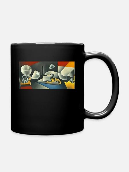 Abstract teaspoons - Full Colour Mug - black