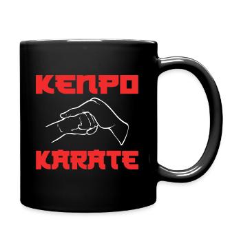 Kenpo Karate Kampfsportler - Tasse einfarbig - Schwarz - Rechts