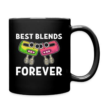 Best Blends Forever Kochen oder Koch - Tasse einfarbig - Schwarz - Rechts