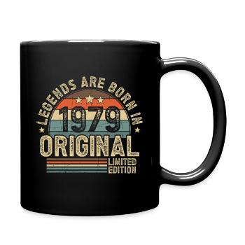 1979 Vintage Born Legends Vintage anniversaire - Mug uni - noir - Droite