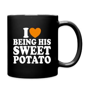 J'aime Être Sa Patate Douce Couple Thanksgiving - Mug uni - noir - Droite