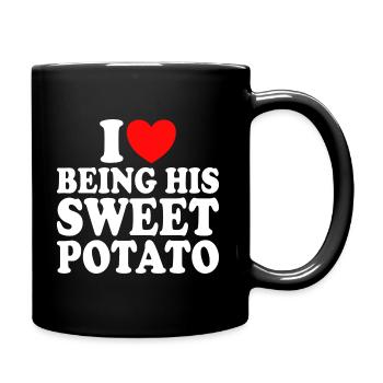 J'aime Être Sa Patate Douce Couple Thanksgiving - Mug uni - noir - Droite