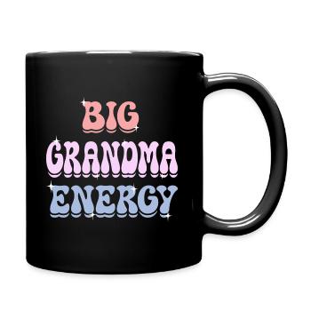 Grand-Mère Mamie Pleine D'Énergie Femme Mamie - Mug uni - noir - Droite