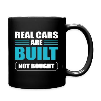 Lustiger Mechaniker Handwerker - Tasse einfarbig - Schwarz - Rechts