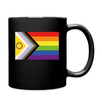 Drapeau de la fierté inclusive intersexe svg - Mug uni - noir - Droite