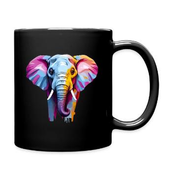 Beauté de cet éléphant saisissant - Mug uni - noir - Droite