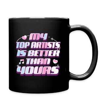 Künstler, die besser sind als dein Musikfan - Tasse einfarbig - Schwarz - Rechts
