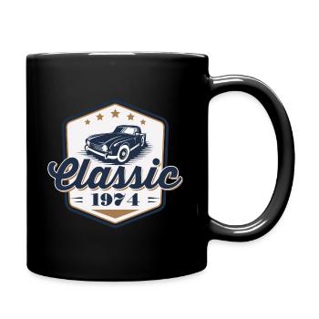 50th Birthday 1974 Classic Car Vintage Car - Full Colour Mug - black - Right