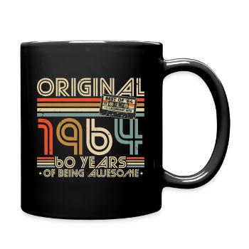 60e anniversaire 60 ans Né en 1964 - Mug uni - noir - Droite