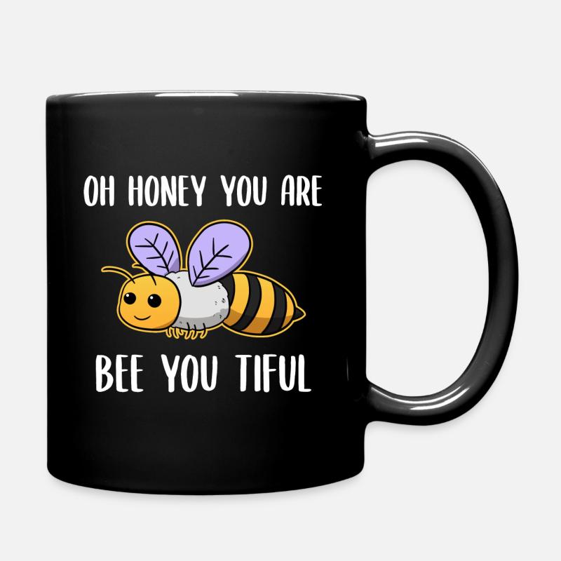 Lustiger Imker - Tasse einfarbig - Schwarz