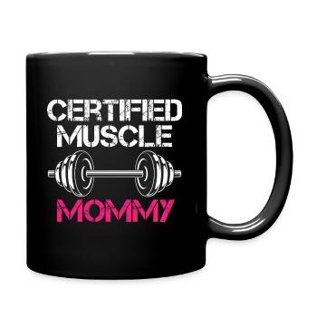 certifié Muscle Mommy Pump Cover - Mug uni - noir - Droite