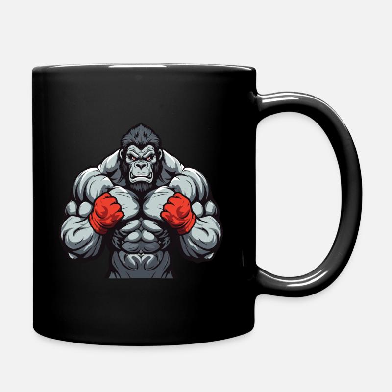 Gorilla Beast Combattant de musculation - Mug uni - noir