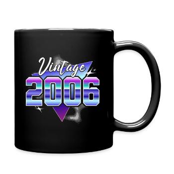 Retro 18th Anniversary 2006 - Full Colour Mug - black - Right