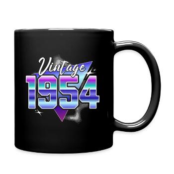 Retro 70-jähriges Jubiläum 1954 - Tasse einfarbig - Schwarz - Rechts