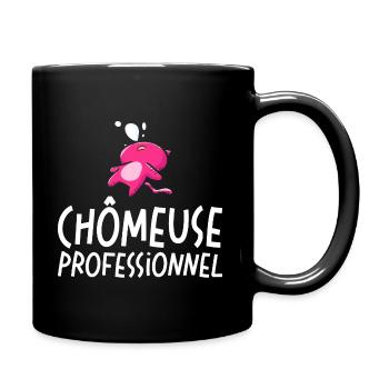 Femme Chômeuse Professionnelle - Mug uni - noir - Droite