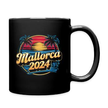 Majorque 2024 coucher de soleil - Mug uni - noir - Droite
