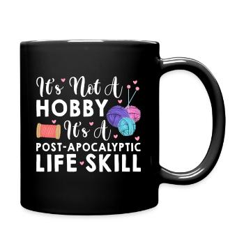 Stricken ist eine Lebenseinstellung - Tasse einfarbig - Schwarz - Rechts