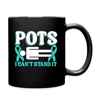 Dysautonomia Awareness Chronic Disease - Full Colour Mug - black - Right