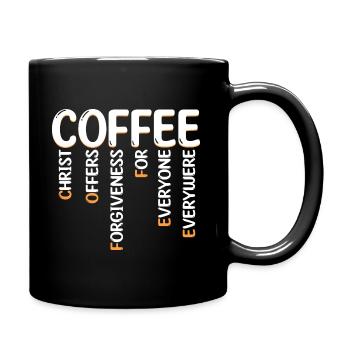 Humor Coffee Christian Travel - Full Colour Mug - black - Right