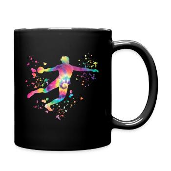 Lanceur de disque Lancer de disque Colorsplash - Mug uni - noir - Droite
