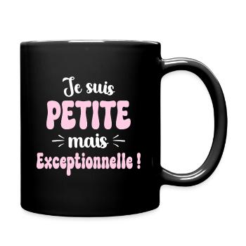 Exceptionnelle Humour Petite Femme - Mug uni - noir - Droite