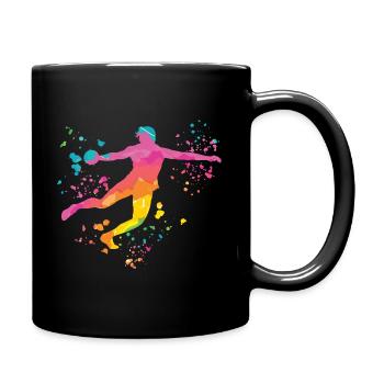 Lanceur de disque Lancer de disque Colorsplash - Mug uni - noir - Droite