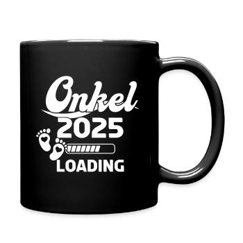 Onkel 2025 Loading - Tasse einfarbig - Schwarz - Rechts