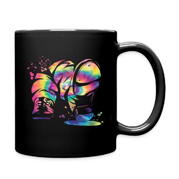 Stepptänzer Stepptanzen Kinder Stepptanz - Tasse einfarbig - Schwarz - Rechts