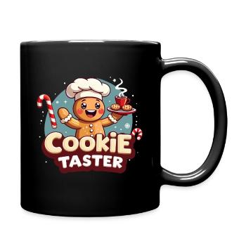 Offizieller Cookie Taster - Tasse einfarbig - Schwarz - Rechts