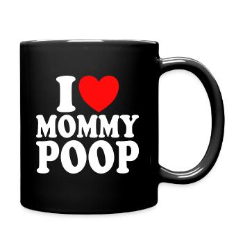 I Love Humour Sur Les Mamans - Mug uni - noir - Droite