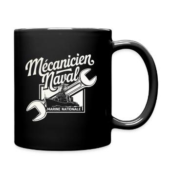 Mécanicien Naval Marine Nationale - Mug uni - noir - Droite