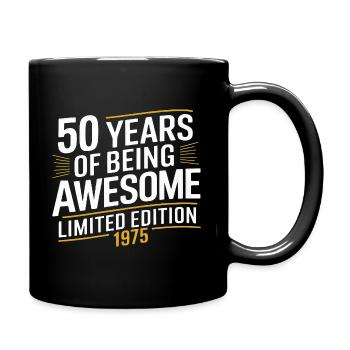 50 ans d’être génial 1975 Édition limitée - Mug uni - noir - Droite