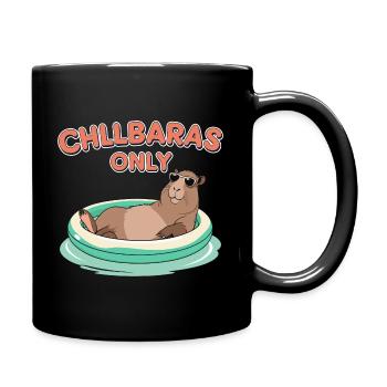 Chillbaras Only - Capybara détendu - Mug uni - noir - Droite