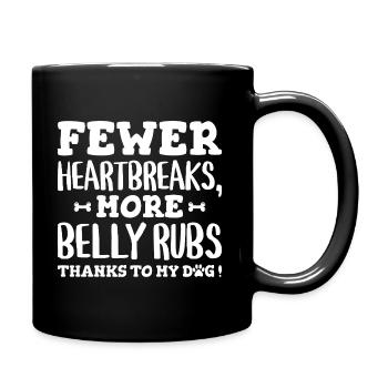Single Quote Humor Dog - Full Colour Mug - black - Right