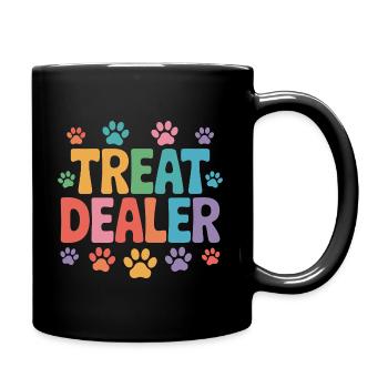 Treat DealerLustiges Hunde Design - Tasse einfarbig - Schwarz - Rechts