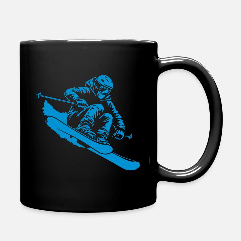 Ski - Tasse einfarbig - Schwarz