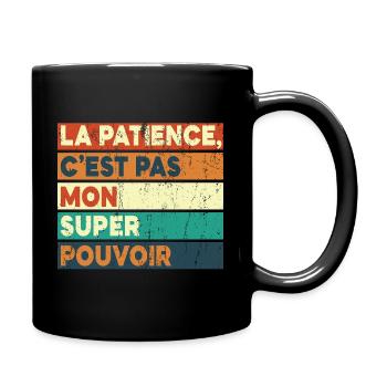 Not my superpower - Full Colour Mug - black - Right