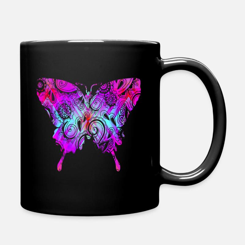 Psytrance Goa Geschenk - Tasse einfarbig - Schwarz