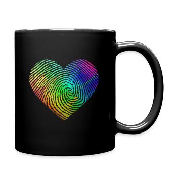 Gay Pride DNA Rainbow - Mug uni - noir - Droite