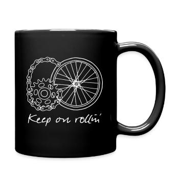 60 - keep on rollin' - Full Colour Mug - black - Right