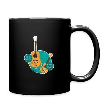 Uke I'm Your Father Ukulele Gitarre Humor witzig - Tasse einfarbig - Schwarz - Rechts