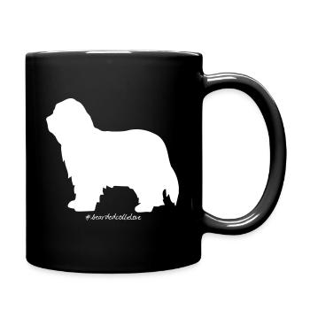 beardedcollielove - Full Colour Mug - black - Right