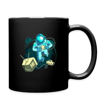 Astronaut Videospieler Gamer Geschenk - Tasse einfarbig - Schwarz - Rechts