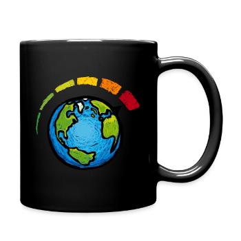 Climate Emergency - Full Colour Mug - black - Right