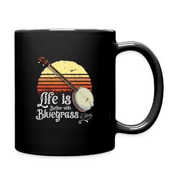 Bluegrass 5 String Banjo Lover - Mug uni - noir - Droite