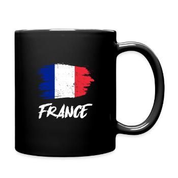 Drapeau France Drapeau Français - Mug uni - noir - Droite