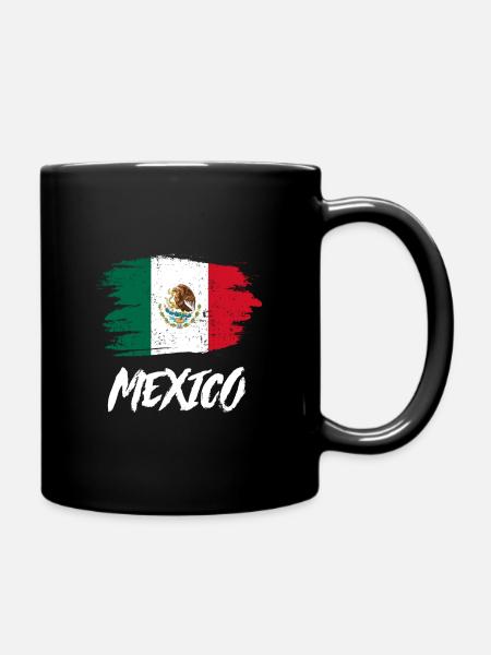 Drapeau du Mexique pour des vacances au Mexique - Mug uni - noir