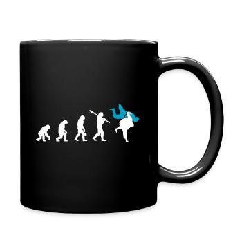 Judo Evolution cool judoka retro gift - Full Colour Mug - black - Right