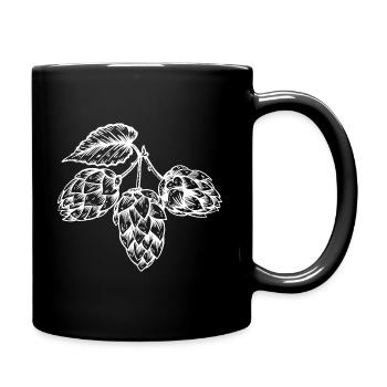 Hopfen Malz Bier Hefe Gärung Bier Herstellung Pils - Tasse einfarbig - Schwarz - Rechts