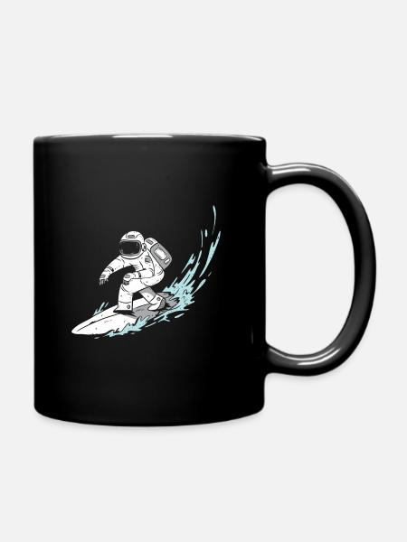 Astronaute terre étoiles cosmos cosmos univers - Mug uni - noir